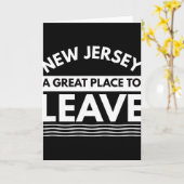 Funny New Jersey A Great Place To Leave Fun Nj Sar Kaart (Gele Bloem)
