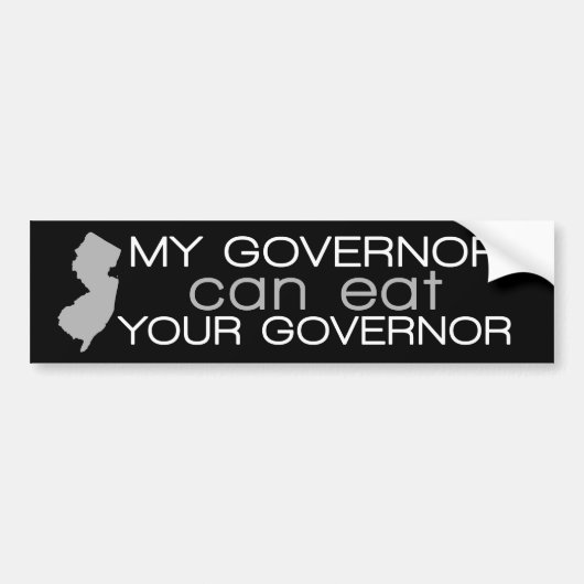 Funny New Jersey - Chris Christie Bumpersticker (Voorkant)
