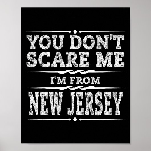 Funny New Jersey Home Garden State Gift Poster (Voorkant)