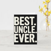 Funny New Uncle Art For Uncle Men From Nephew Niec Kaart (Gele Bloem)