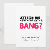 Funny New Year Card Feestdagenkaart (Voorkant / Achterkant)