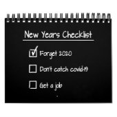 Funny new years checklist kalender (Hoes)