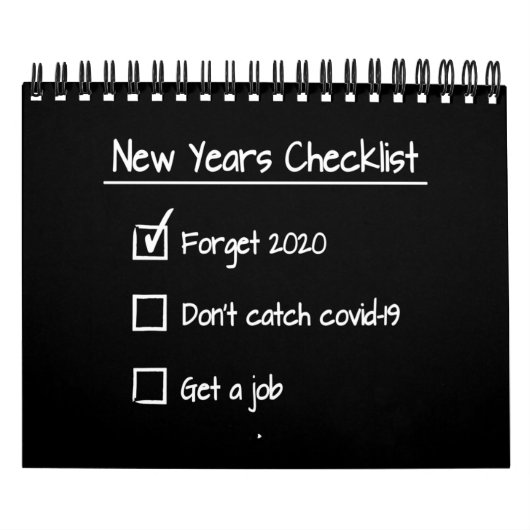 Funny new years checklist kalender (Hoes)