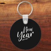 Funny New Years Eve New Year New Meh Sleutelhanger (Voorkant)