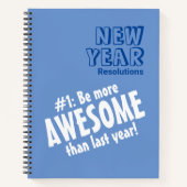 Funny New Year's Resolution Notitieboek (Voorkant)