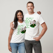 Funny New Years Retro Drink Man met Champagne T-shirt (Unisex)
