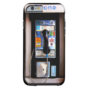 Funny New York Public Pay Phone Foto Tough iPhone 6 Hoesje
