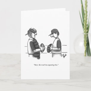 Funny New Yorker Style carte de voeux vierge