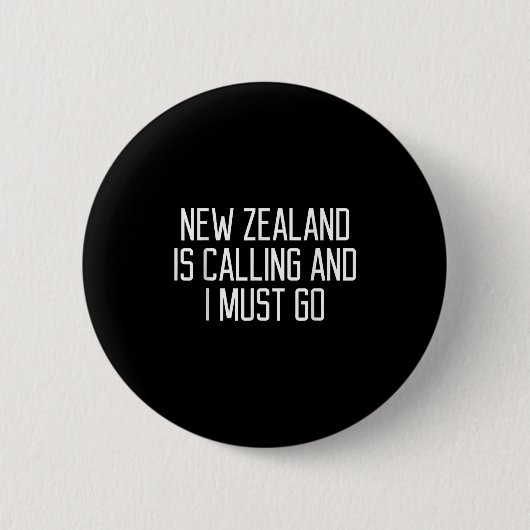 Funny New Zealand Quote  Ronde Button 5,7 Cm (Voorkant)