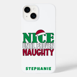 Funny Nice tot bewijs van Naughy-kerst Case-Mate iPhone 14 Hoesje