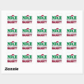 Funny Nice tot bewijs van Naughy-kerst Vierkante Sticker (Vel)