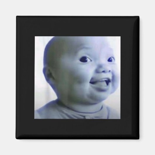 Funny Niche Baby Gen Z Meme Ai Viral Giggling Ai L Magneet (Voorkant)
