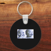 Funny Niche Baby Gen Z Meme Ai Viral Giggling Ai L Sleutelhanger (Voorkant)