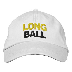 Funny Nickname Novelty Mannen Golf LONG BALL Geborduurde Pet