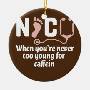 Funny NICU Nurse Keramisch Ornament