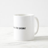 Funny Night Owl Coffee Mug Morning is THE ENEMY!  (Devant droit)