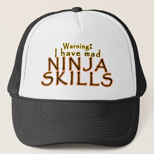 Funny Ninja Joke Trucker Hats Trucker Pet (Voorkant)