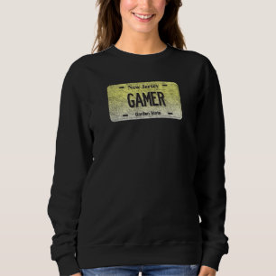 Funny Nj State Vanity License Bord Gamer Trui