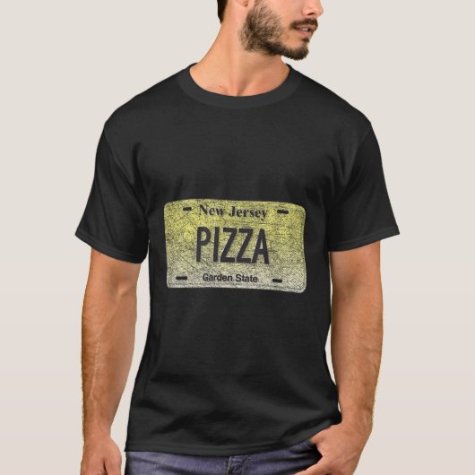 Funny Nj State Vanity License Plate Zza T-shirt (Voorkant)