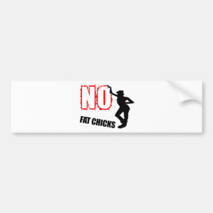 Funny No Fat Chicken Bumpersticker