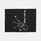 Funny No Golf Today,rain,golf Lover Funny Gift Tee Fleece Deken (Voorkant (Horizontaal))