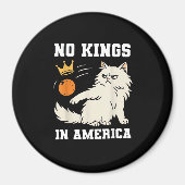Funny No Kings in America Retro Classic Style Magneet (Voorkant)