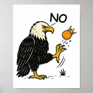 Funny No Kings in America Shirt - Retro Politiek Poster