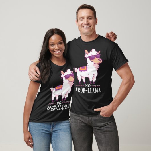 Funny No Prob-Llama Alpaca Lover T-shirt (Unisex)