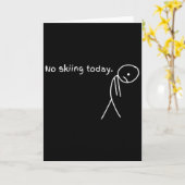 Funny No Skiing Today  Kaart (Gele Bloem)