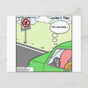 Funny No Squid Zone Briefkaart