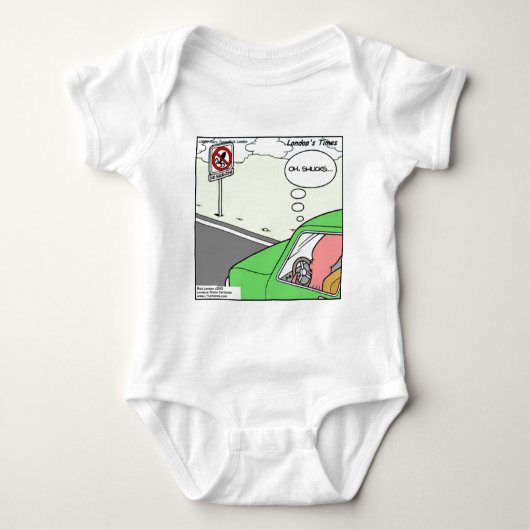 Funny No Squid Zone Romper (Voorkant)