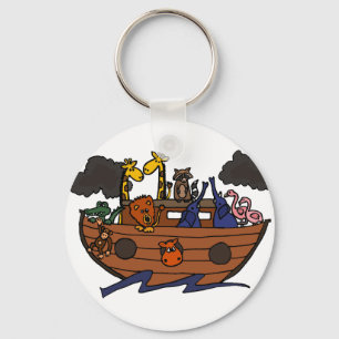 Funny Noah's Ark Cartoon Sleutelhanger