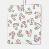 Funny noedle bowl hoofdtelefoon Muziek en Ramen Keramisch Ornament (Links)