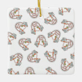 Funny noedle bowl hoofdtelefoon Muziek en Ramen Keramisch Ornament (Voorkant)