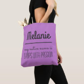 Funny Nom personnalisé Sacs d'achat (De près)