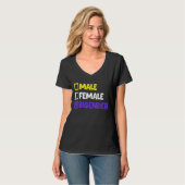 Funny nonbinary and sterender t-shirt (Voorkant volledig)