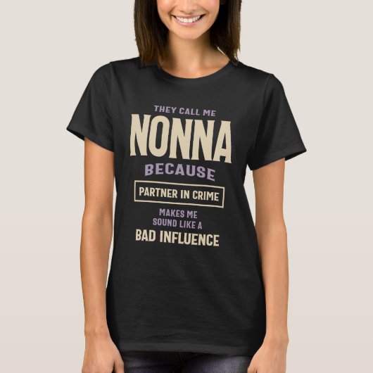 Funny Nonna T-shirt (Voorkant)