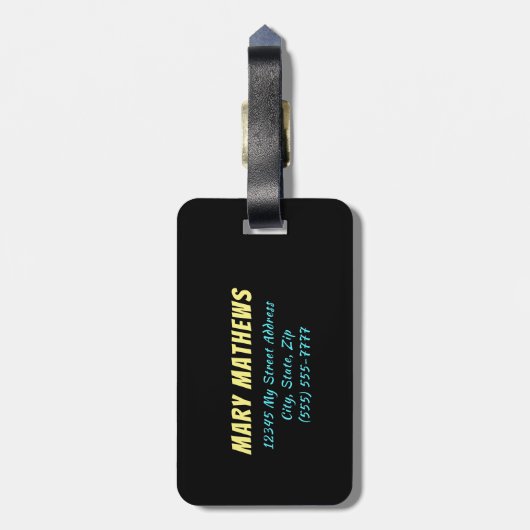 Funny Nope Dit is niet jouw tas. Bagagelabel (Achterkant verticaal)