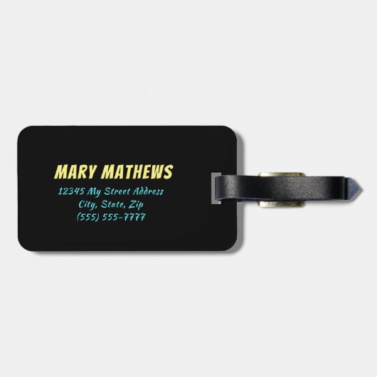 Funny Nope Dit is niet jouw tas. Bagagelabel (Achterkant horizontaal)