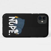 Funny Nope not Today Lazy Penguin Dierenvriend Case-Mate iPhone Case (Achterkant (horizontaal))