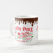 Funny North Pole Hot Chocolate met kerst Koffiemok (Voorkant links)