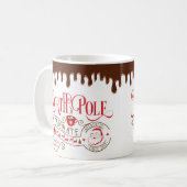 Funny North Pole Hot Chocolate met kerst Koffiemok (Voorkant links)