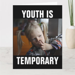 FUNNY NOSE PICKING GETROFFEN OUDERE BIRTHDAY-KAART KAART