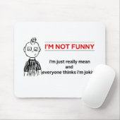 Funny "Not Funny" Sarcasm Muismat (Met muis)