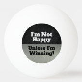 Funny not Happy Winning Competitive Smack Talk Pingpongballen (Achterkant)