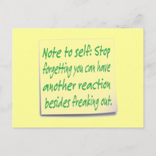 Funny Note for Self Briefkaart