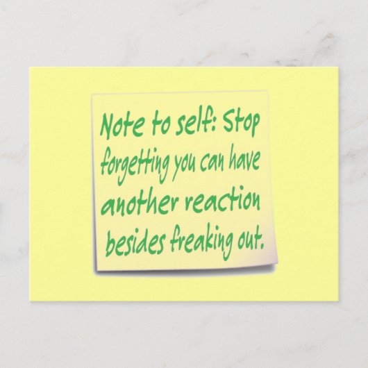 Funny Note for Self Briefkaart (Voorkant)