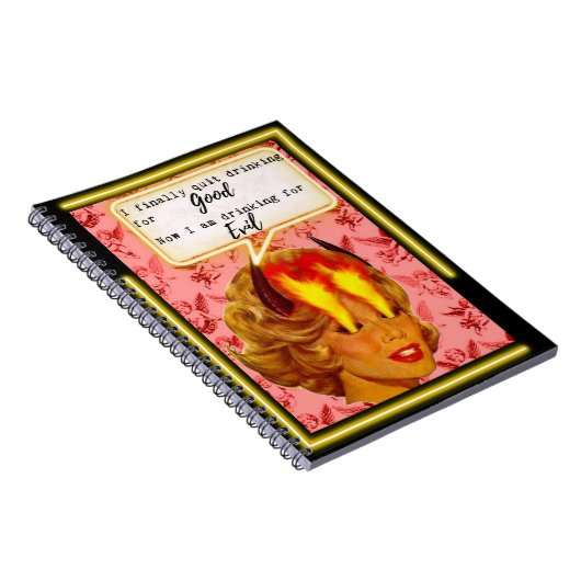 Funny Notebook Journal Best Friend Gift "Evil" (Côté Droit)