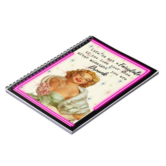 Funny Notebook Journal Best Friend Gift "Fairy" (Côté gauche)