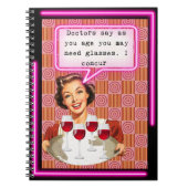 Funny Notebook Journal Best Friend Gift "Glasses" (Devant)